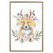 Wall Poster Cleofas the Fox - natural composition of plants and animals on a white background 135725 additionalThumb 6