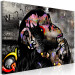 Canvas Print Thoughtful Monkey (1-piece) Wide - futuristic abstraction 136025 additionalThumb 2