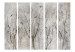 Room Divider Forest Chant II (5-piece) - Winter landscape among tree branches 136125 additionalThumb 3