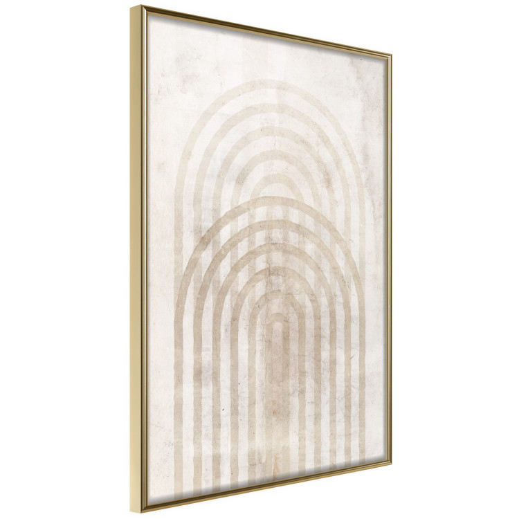 Wall Poster Interweave - beige composition with a unique abstraction in scandi boho style 137225 additionalImage 22