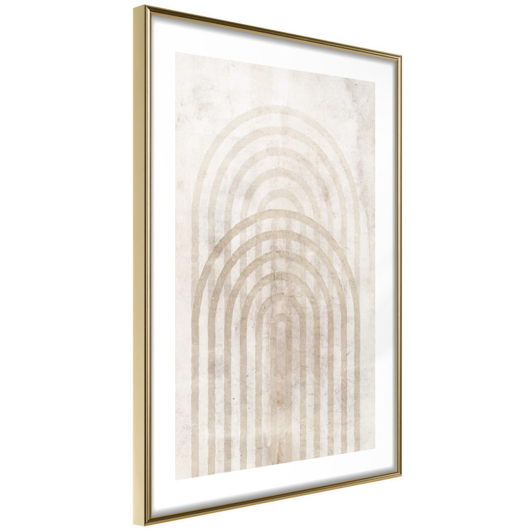Wall Poster Interweave - beige composition with a unique abstraction in scandi boho style 137225 additionalImage 20