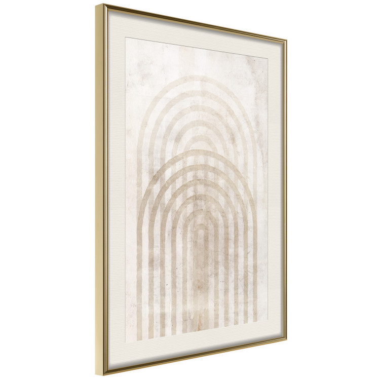 Wall Poster Interweave - beige composition with a unique abstraction in scandi boho style 137225 additionalImage 18