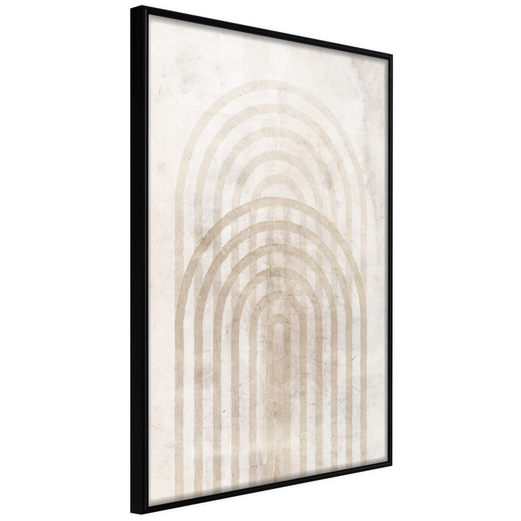 Wall Poster Interweave - beige composition with a unique abstraction in scandi boho style 137225 additionalImage 24