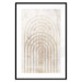 Wall Poster Interweave - beige composition with a unique abstraction in scandi boho style 137225 additionalThumb 2
