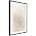 Wall Poster Interweave - beige composition with a unique abstraction in scandi boho style 137225 additionalThumb 15