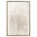 Wall Poster Interweave - beige composition with a unique abstraction in scandi boho style 137225 additionalThumb 5