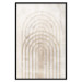 Wall Poster Interweave - beige composition with a unique abstraction in scandi boho style 137225 additionalThumb 5