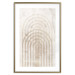 Wall Poster Interweave - beige composition with a unique abstraction in scandi boho style 137225 additionalThumb 3