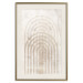 Wall Poster Interweave - beige composition with a unique abstraction in scandi boho style 137225 additionalThumb 23