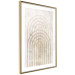Wall Poster Interweave - beige composition with a unique abstraction in scandi boho style 137225 additionalThumb 14