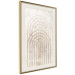 Wall Poster Interweave - beige composition with a unique abstraction in scandi boho style 137225 additionalThumb 18