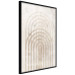 Wall Poster Interweave - beige composition with a unique abstraction in scandi boho style 137225 additionalThumb 17