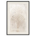 Wall Poster Interweave - beige composition with a unique abstraction in scandi boho style 137225 additionalThumb 2