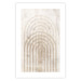 Wall Poster Interweave - beige composition with a unique abstraction in scandi boho style 137225 additionalThumb 6