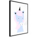 Poster Sweet Unicorn - playful blue animal with a horn on a light background 138125 additionalThumb 5