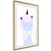 Poster Sweet Unicorn - playful blue animal with a horn on a light background 138125 additionalThumb 6