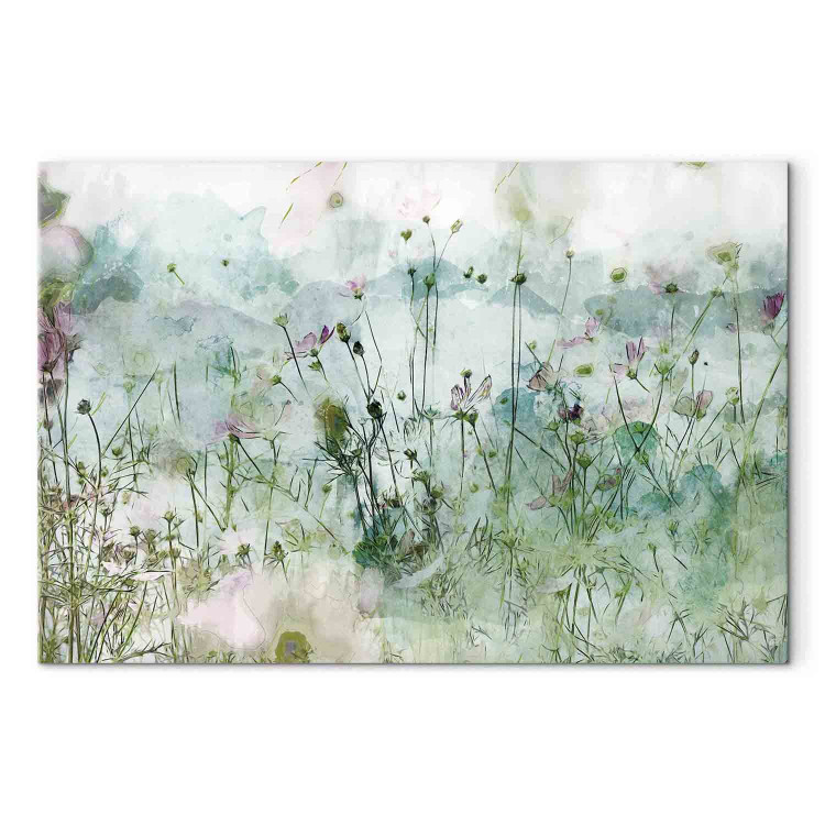 Canvas Art Print On a Green Meadow (1 Part) Wide 138225