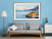 Wall Poster Silence and Peace - winter landscape of a yellow cottage by a lake and mountains 138725 additionalThumb 22