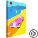 Canvas Print Colorful Ride (1-piece) Vertical - landscape with a car against the sea 142625 additionalThumb 6
