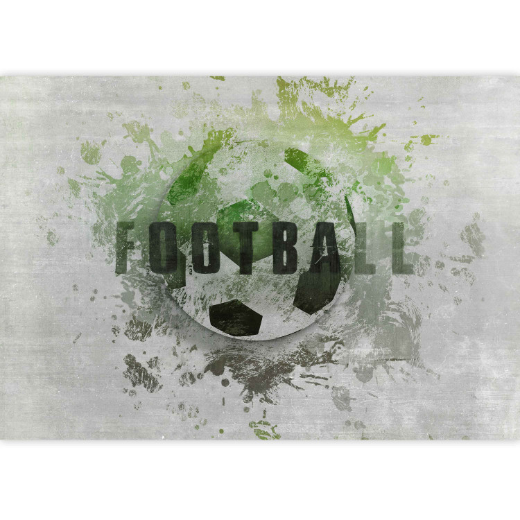 Photo Wallpaper Hobby is football - green motif with a ball and writing in English 143325 additionalImage 3