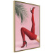 Wall Poster Red Tights - Woman Legs, High Heels and Palm Leaf on a Pink Background 144125 additionalThumb 7