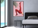 Wall Poster Red Tights - Woman Legs, High Heels and Palm Leaf on a Pink Background 144125 additionalThumb 21