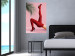 Wall Poster Red Tights - Woman Legs, High Heels and Palm Leaf on a Pink Background 144125 additionalThumb 9