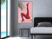 Wall Poster Red Tights - Woman Legs, High Heels and Palm Leaf on a Pink Background 144125 additionalThumb 12