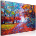 Canvas In the Autumn Park - Painted September Landscape With Colorful Trees 145525 additionalThumb 2