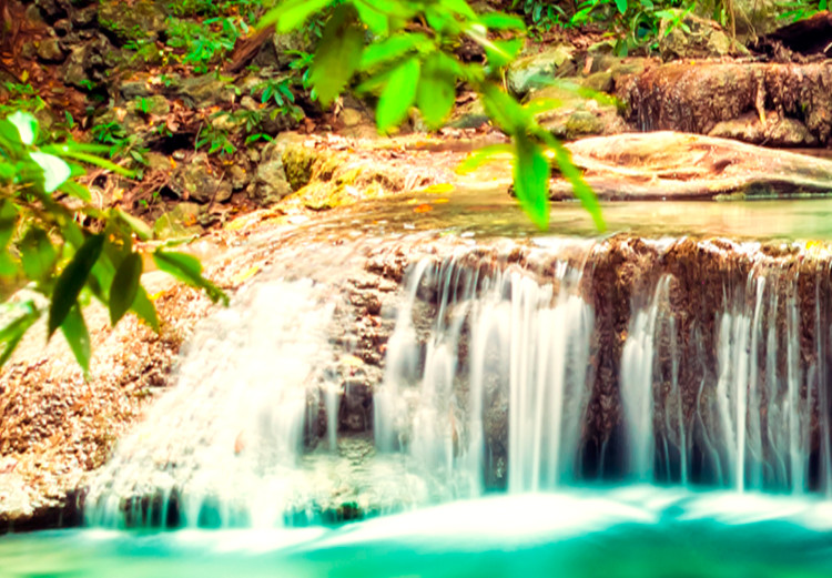 Large canvas print Emerald Waterfall [Large Format]  149025 additionalImage 4