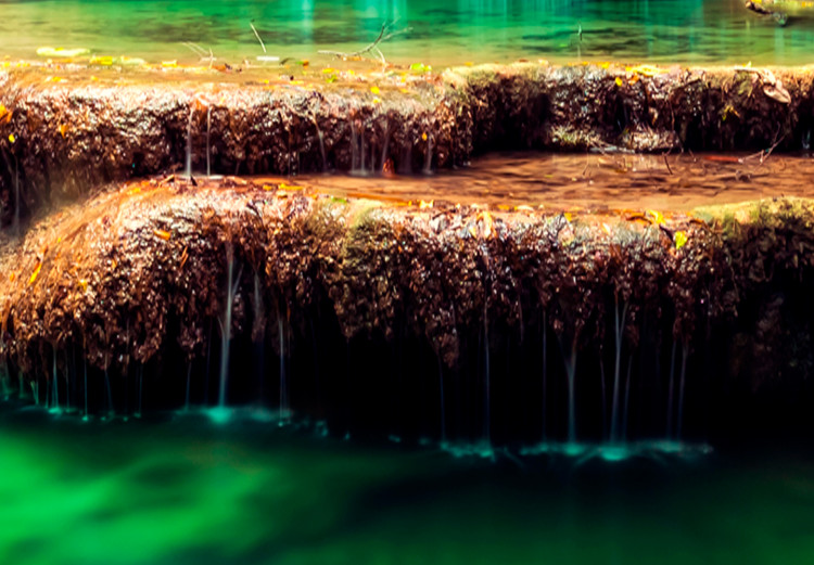 Large canvas print Emerald Waterfall [Large Format]  149025 additionalImage 3