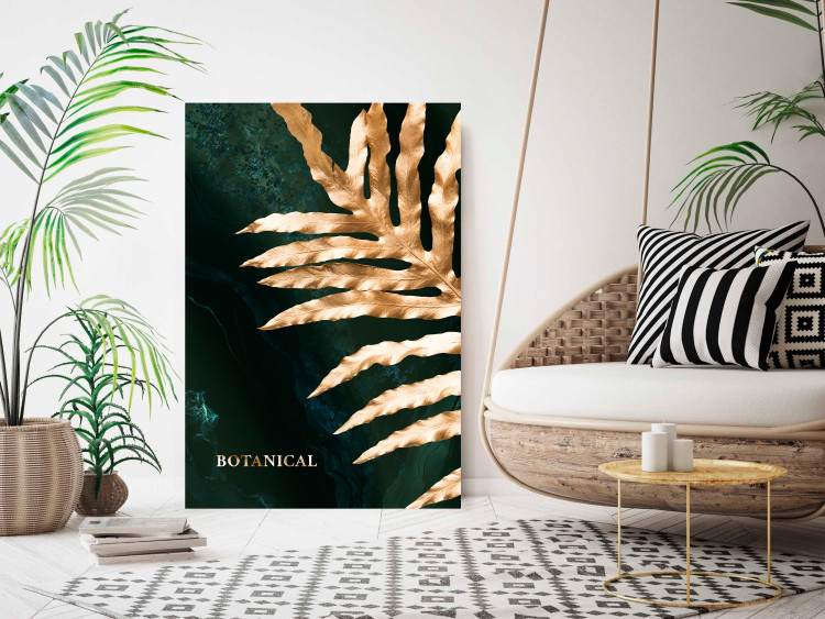 Wall Poster Dazzling Leaf - Plant in the Sunlight Above the Surface of Emerald Waters 149725 additionalImage 22
