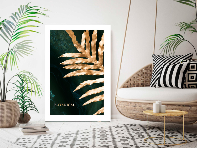 Wall Poster Dazzling Leaf - Plant in the Sunlight Above the Surface of Emerald Waters 149725 additionalImage 11