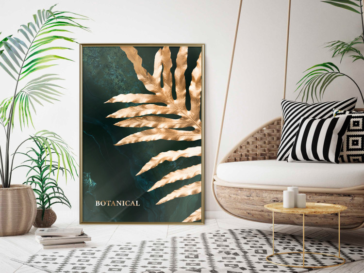Wall Poster Dazzling Leaf - Plant in the Sunlight Above the Surface of Emerald Waters 149725 additionalImage 8