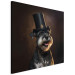 Canvas AI Dog Miniature Schnauzer - Portrait of a Cheerful Animal in a Top Hat - Square 150125 additionalThumb 2