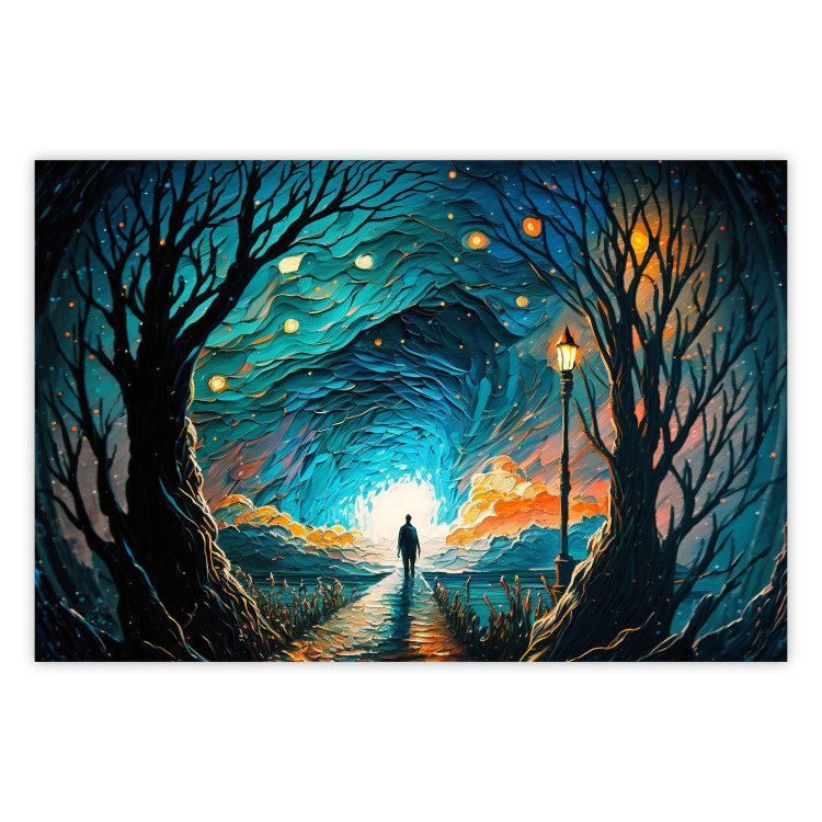 Poster A Walk Among the Stars - A Figure Heading Towards the Horizon 151125