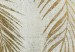 Large canvas print Palm Leaves - A Composition of Plants Forming an Arrangement on a Gray Background [Large Format] 151225 additionalThumb 4