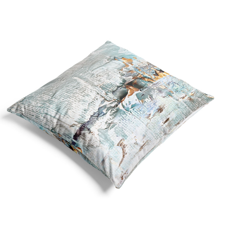 Decorative Velor Pillow Cool Expression - Artistic Composition in Cold Colors 151325 additionalImage 4