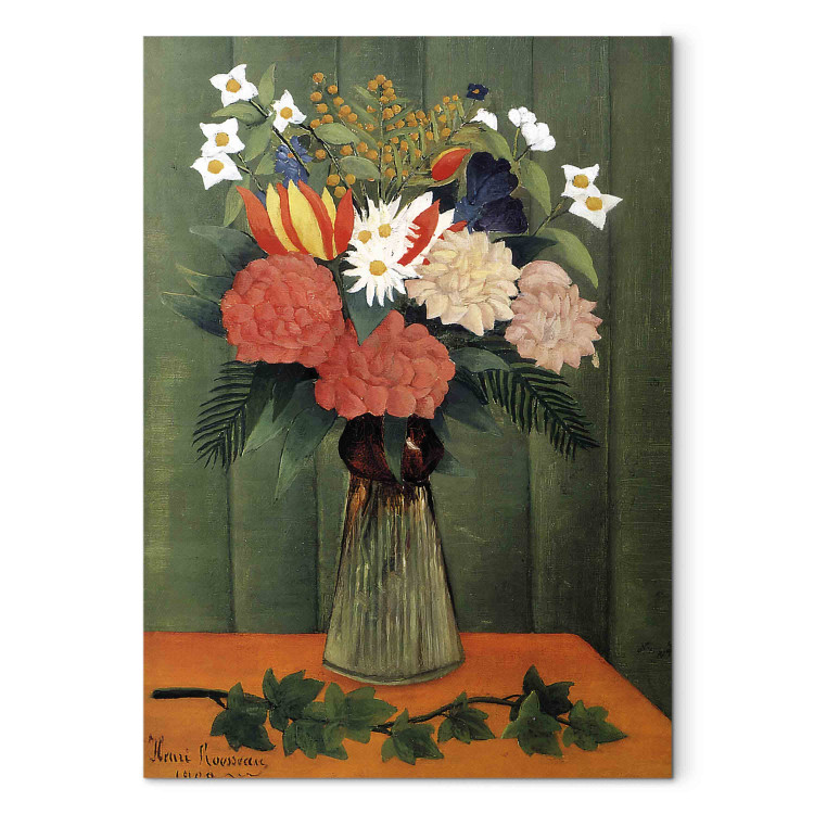 Art Reproduction Bouquet des fleurs à la branche de Lierre 153125