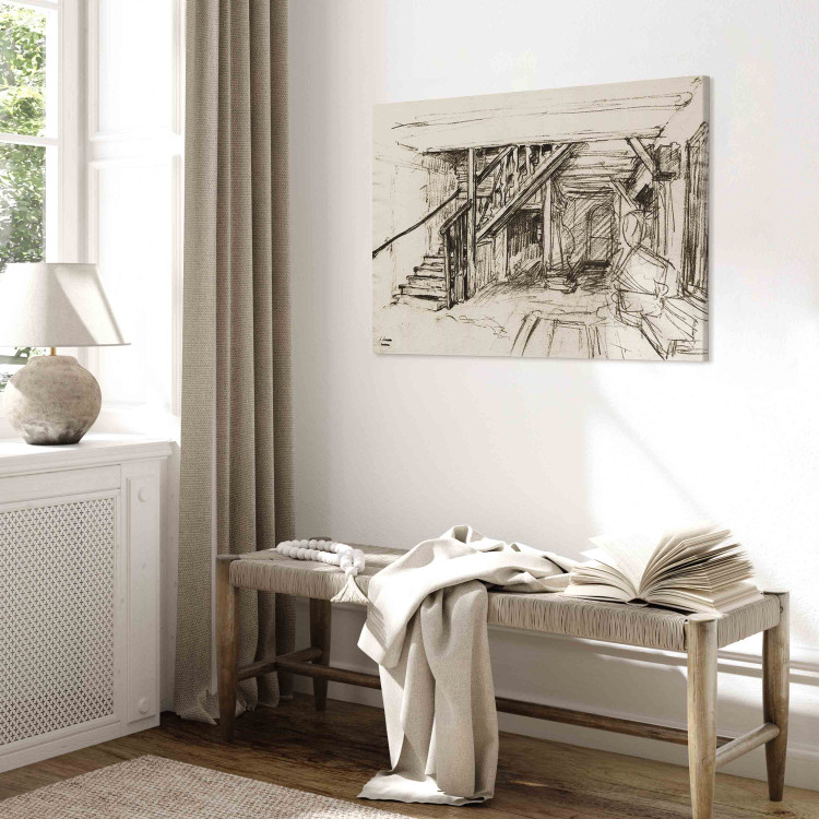 Art Reproduction Interieur mit Treppenaufgang 156725 additionalImage 5