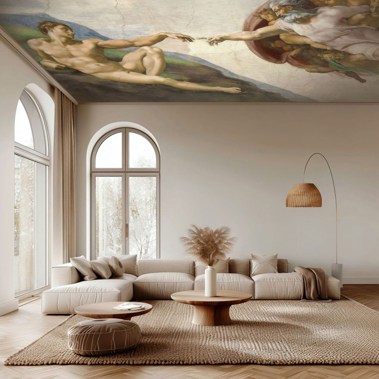 Photo Wallpaper The Creation of Adam - A Classical Painting Composition for the Ceiling 159925