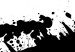 Canvas The World map in black-and-white 55325 additionalThumb 5