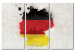 Canvas Art Print Map of Germany - triptych 55425
