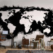 Wall Mural Black and White World - Map with White Continents and Black Oceans 60025 additionalThumb 4