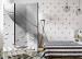 Room Divider White Feather - romantic feather with water droplets in gray motif 97425 additionalThumb 4