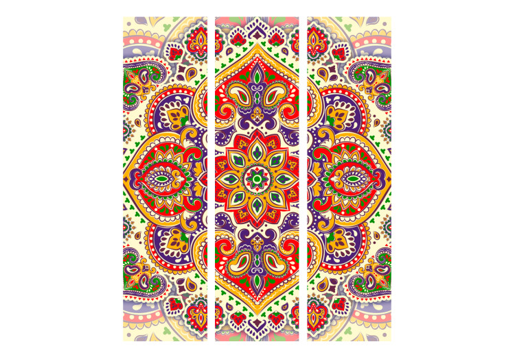Room Divider Uncommon Exoticism - colorful mandala in bright oriental motif 97925 additionalImage 3