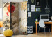 Room Divider Fish Dance - beige texture with oriental motif of fish and flowers 98225 additionalThumb 4