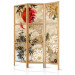 Room Divider Fish Dance - beige texture with oriental motif of fish and flowers 98225 additionalThumb 5