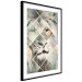 Poster Lion on the Chessboard - wild cat in a colorful geometric abstraction 114435 additionalThumb 11