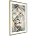 Poster Lion on the Chessboard - wild cat in a colorful geometric abstraction 114435 additionalThumb 6
